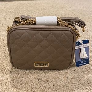 Itzy Ritzy Double Take Crossbody Bag Taupe